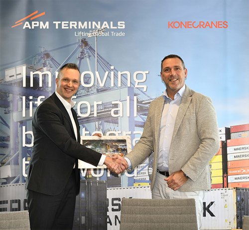 APM Terminals Maasvlakte Konecranes signing