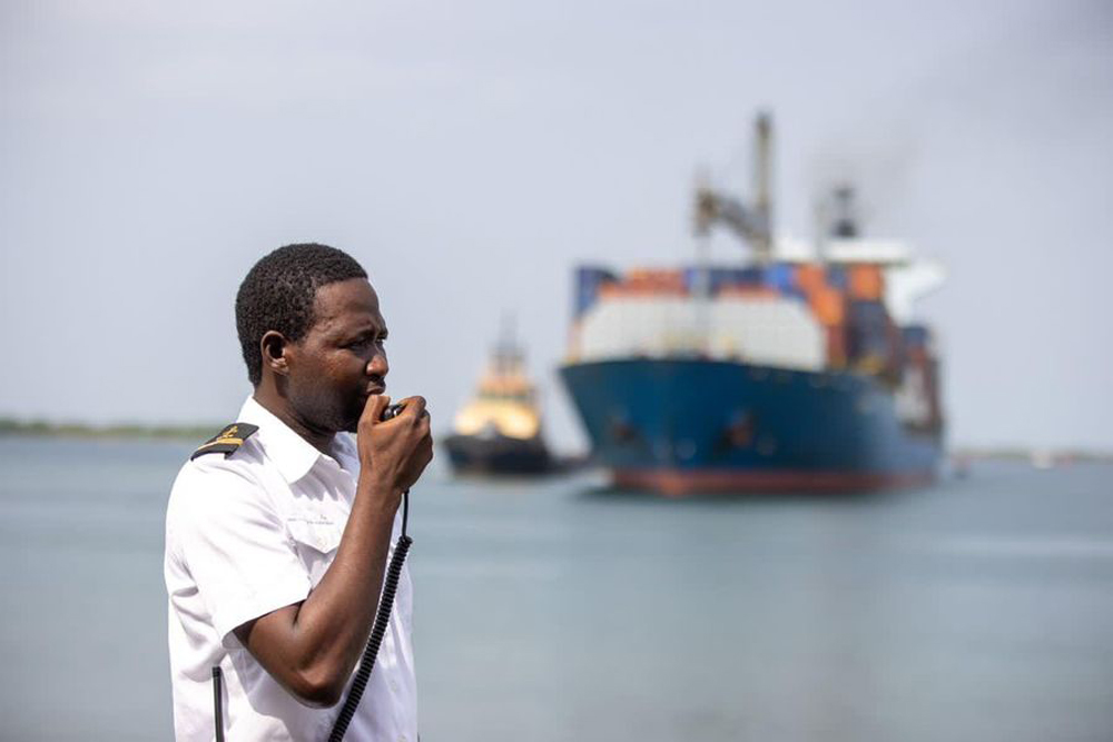 Sam Jabbah Liberia's first Marine Captain
