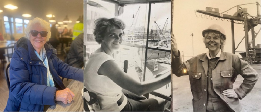 Kerstin Åström, APM Terminals Gothenburgs first female crane driver