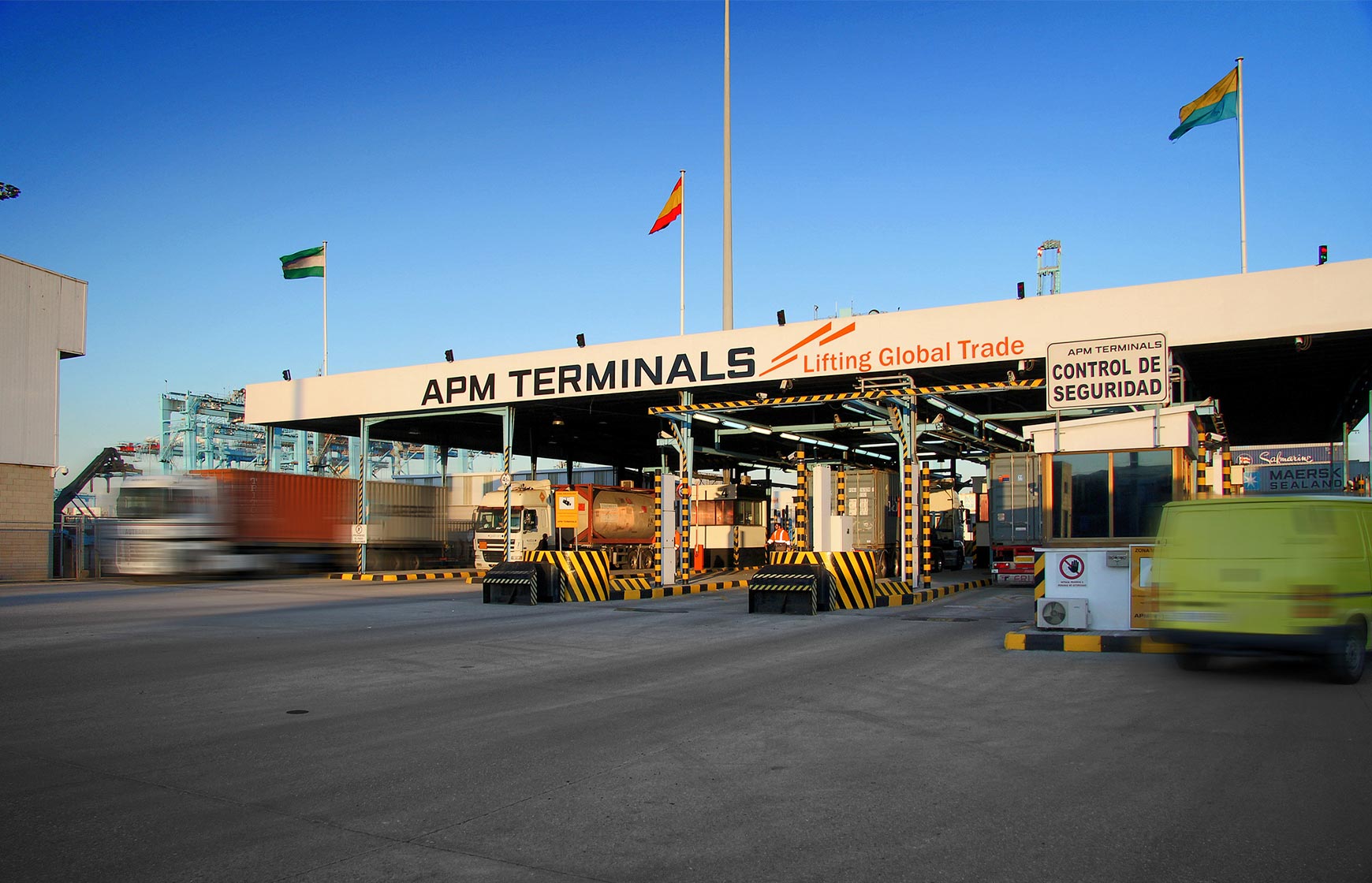 Automated gate at APM Terminals Alegiciras
